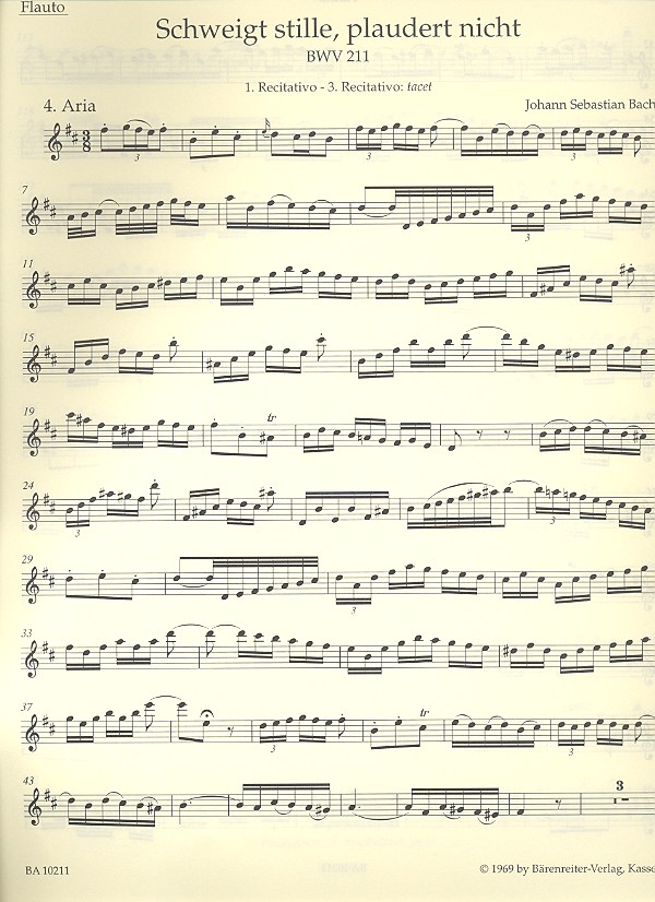 Schweiget stille plaudert nicht BWV211