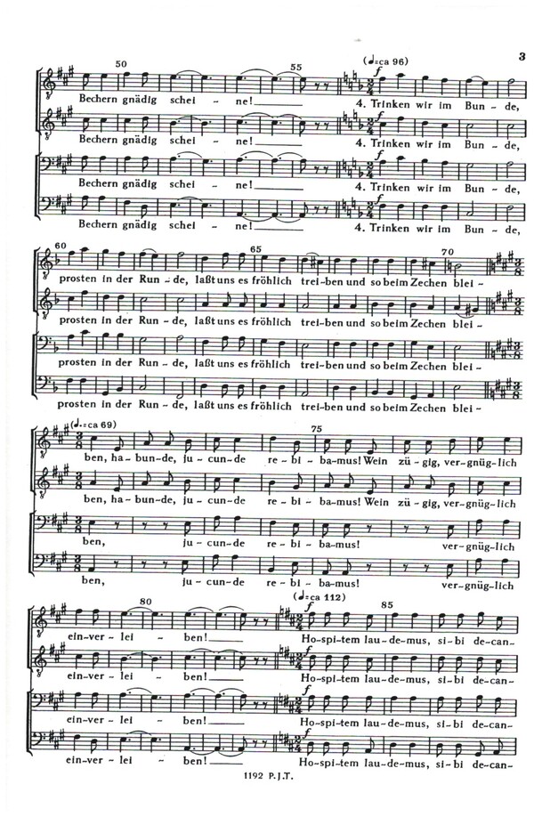 Rundgesang der Zecher