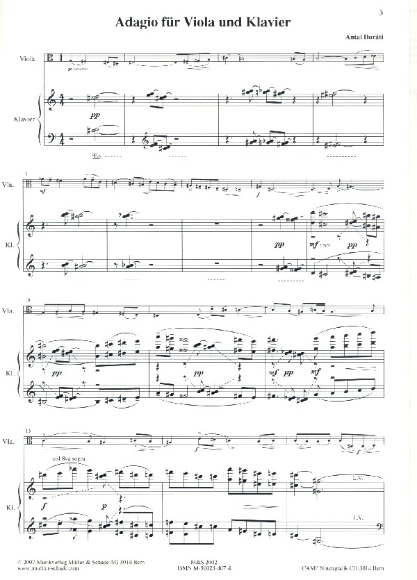 Adagio für Viola und Klavier