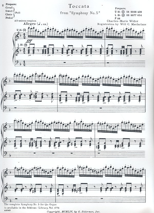 Toccata from Symphony no.5