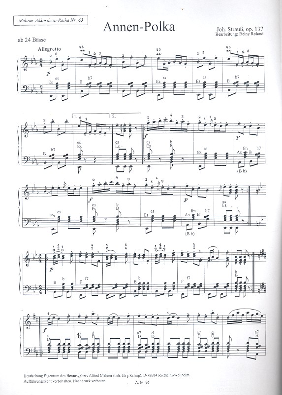 Annen-Polka op.137 