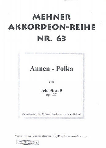 Annen-Polka op.137 