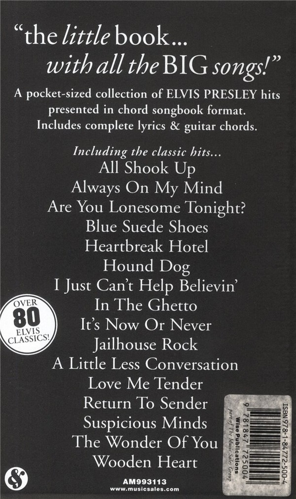 The little black Songbook: Elvis