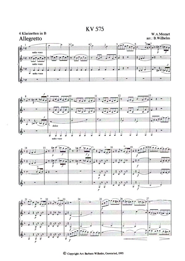 Mozart KV575