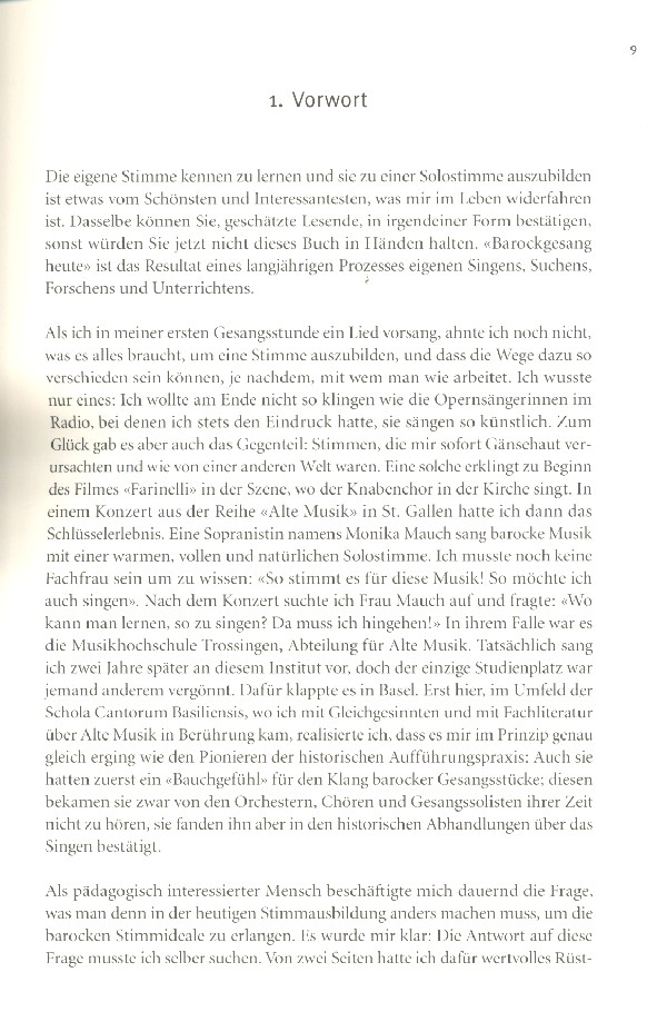 Barockgesang heute - Stil, Technik, Vermittlung