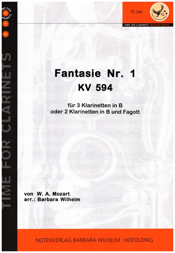 Fantasie Nr.1 KV594 für 3 Klarinetten