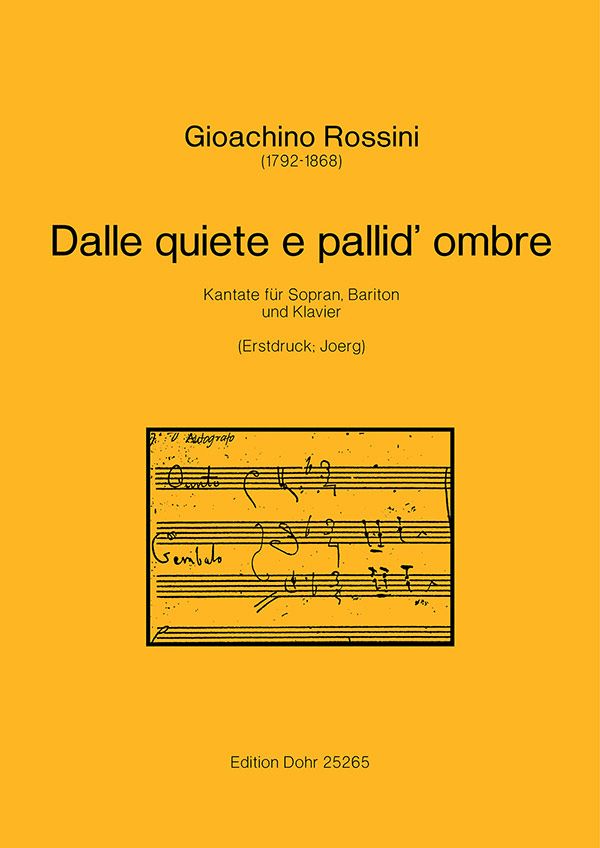 Dalle quiete e pallid' ombre für