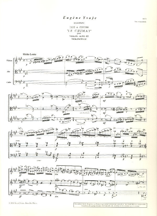Streichtrio Le Chimay für Violine,