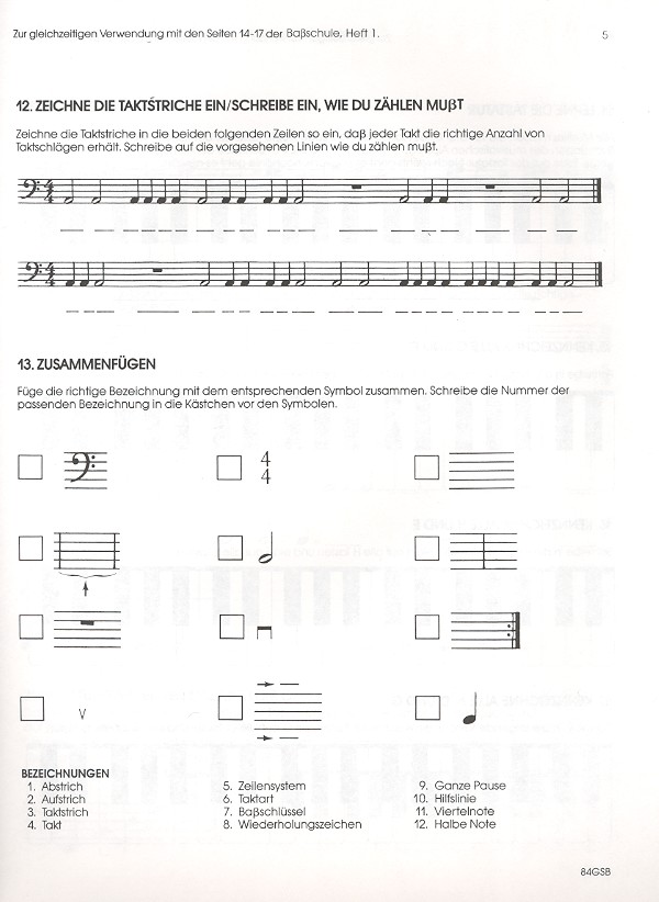 Alles für Streicher Band 1 Theorie Arbeitsheft