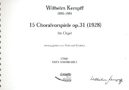 15 Choralvorspiele op.31