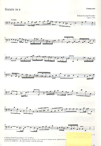 Sonate e-Moll für Violine und Cembalo
