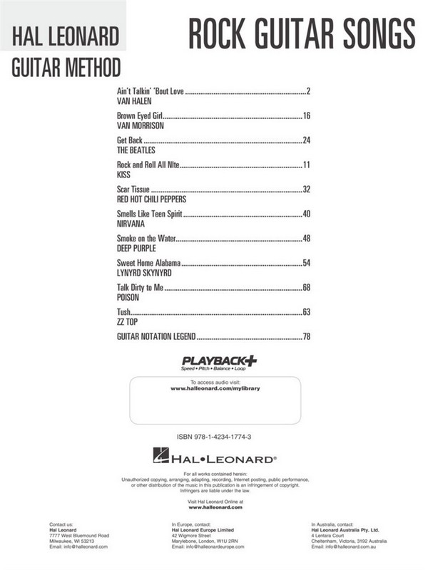 Rock Guitar Songs (+CD)