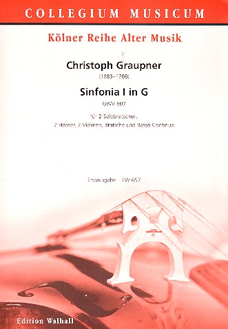 Sinfonia G-Dur Nr.1 GWV607