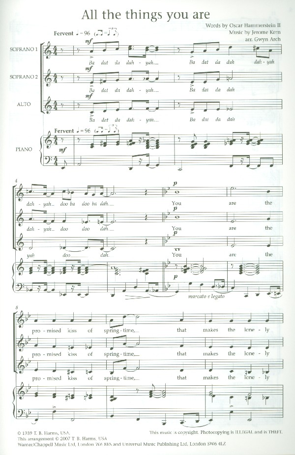 All the Things You are - 3 Jazz Classics