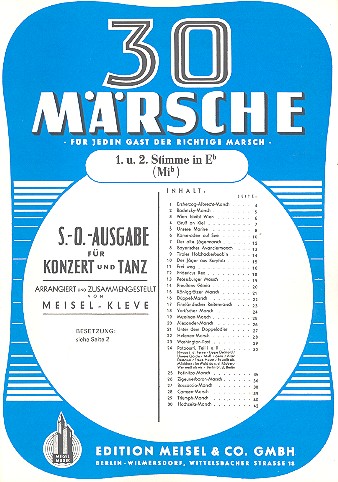 30 Märsche: für Salonorchester