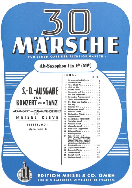 30 Märsche: für Salonorchester