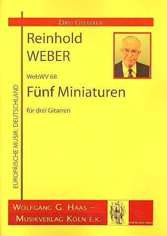 5 Miniaturen WebWV68 für 3 Gitarren