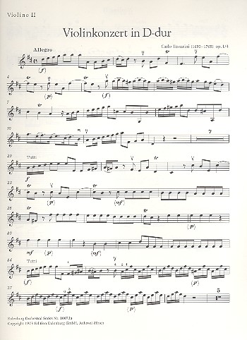 Konzert D-Dur op.1,4