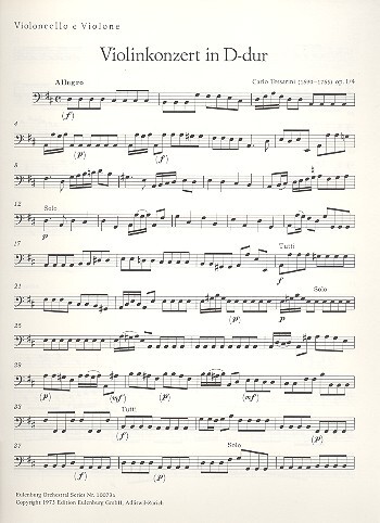 Konzert D-Dur op.1,4