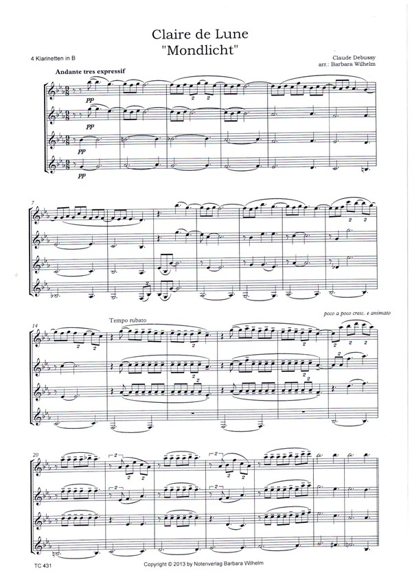 Claire de Lune "Mondlicht"