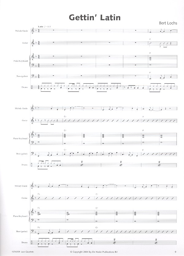 jazz quartets: combo-begleitung