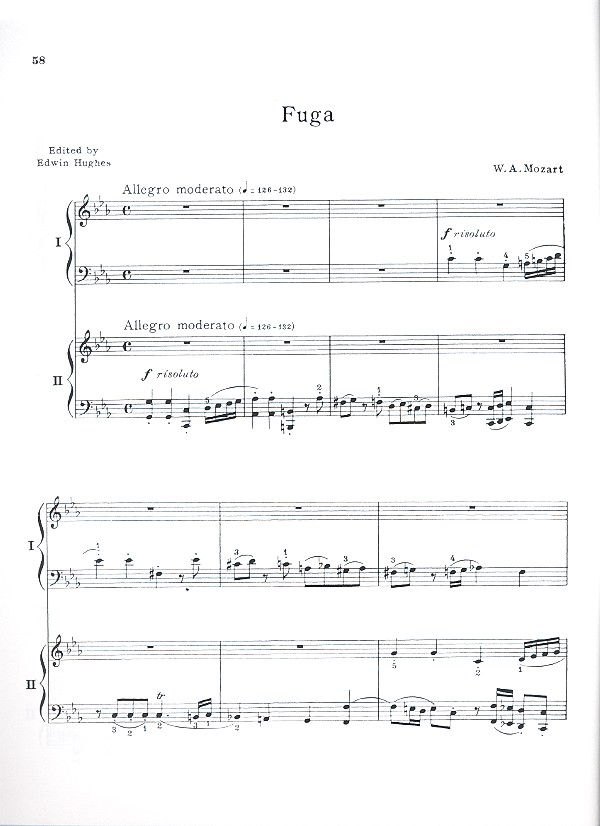 Sonate D-Dur KV448  und  Fuge c-Moll KV426