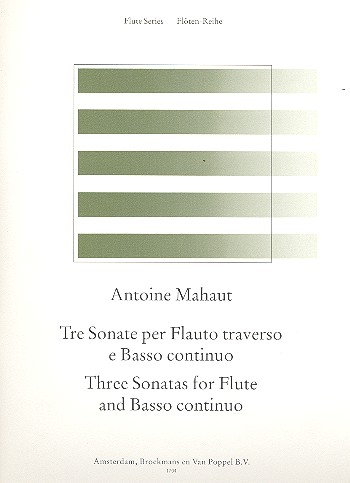 3 Sonaten für Flöte (Traversflöte) und Bc
