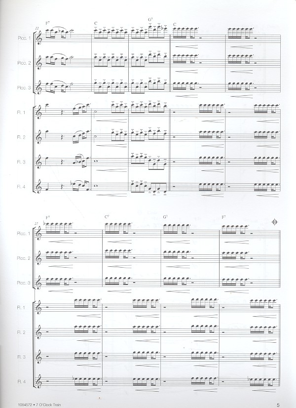 7 O'Clock Train für Flöten-Ensemble