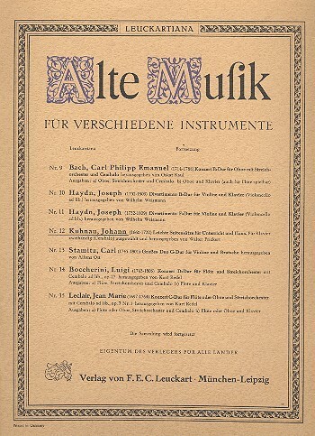 Leichte Suitensätze für Unterricht und Haus