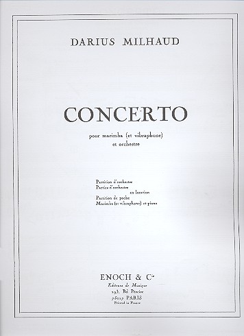 Concerto pour marimba (et vibraphon)