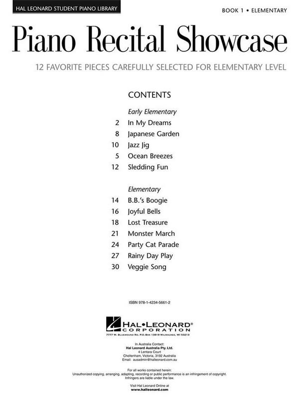Piano Recital Showcase vol.1