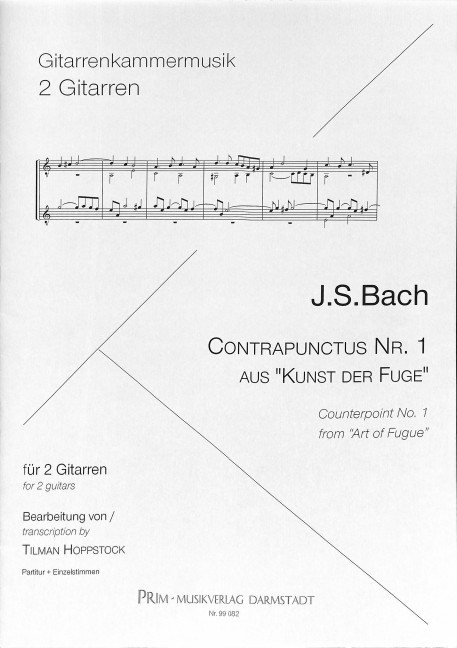 Contrapunctus Nr.1 aus Kunst der Fuge