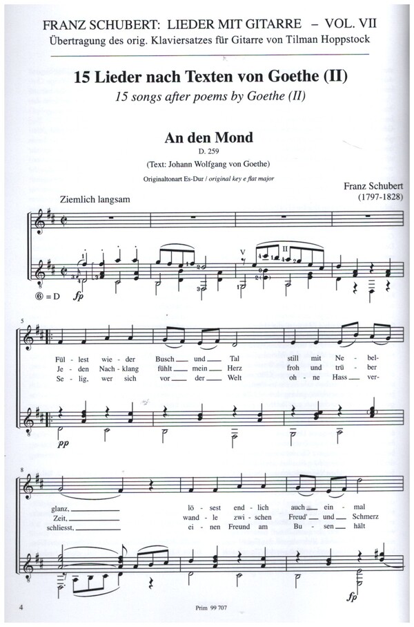 15 Lieder nach Texten von Goethe Band 2