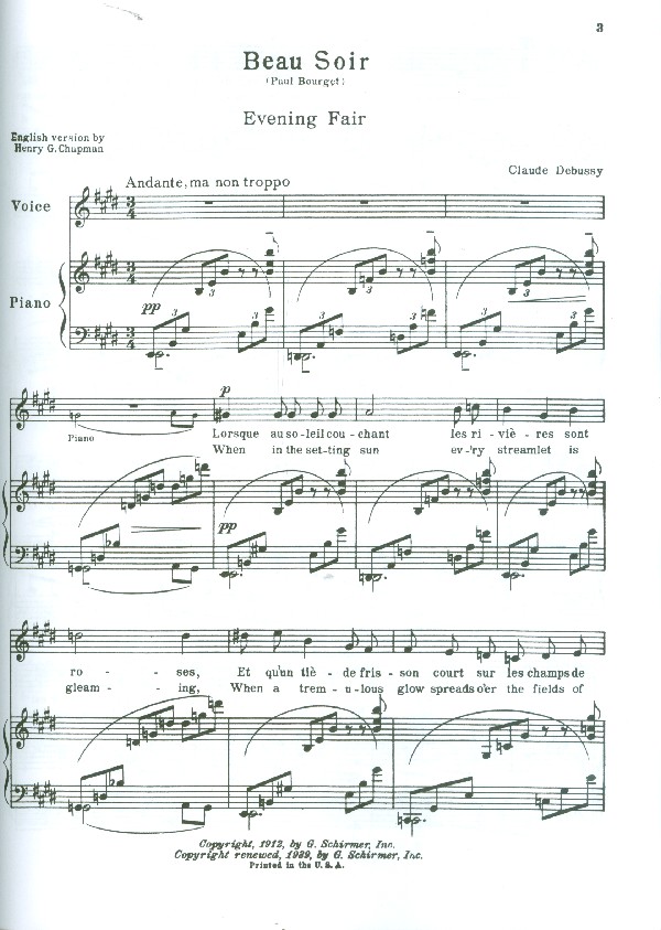 Anthology of French Songs for high voice