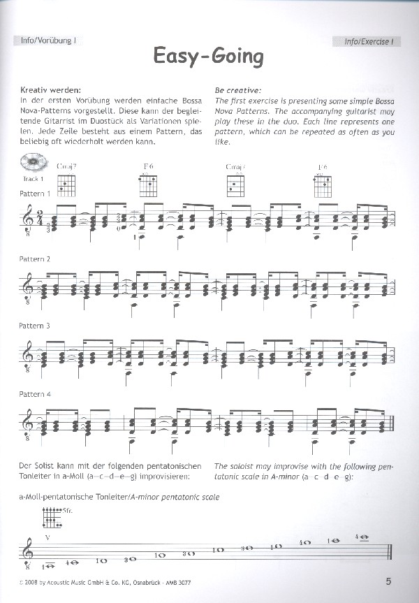 Beach Bossa (+CD): for 1-2 guitars