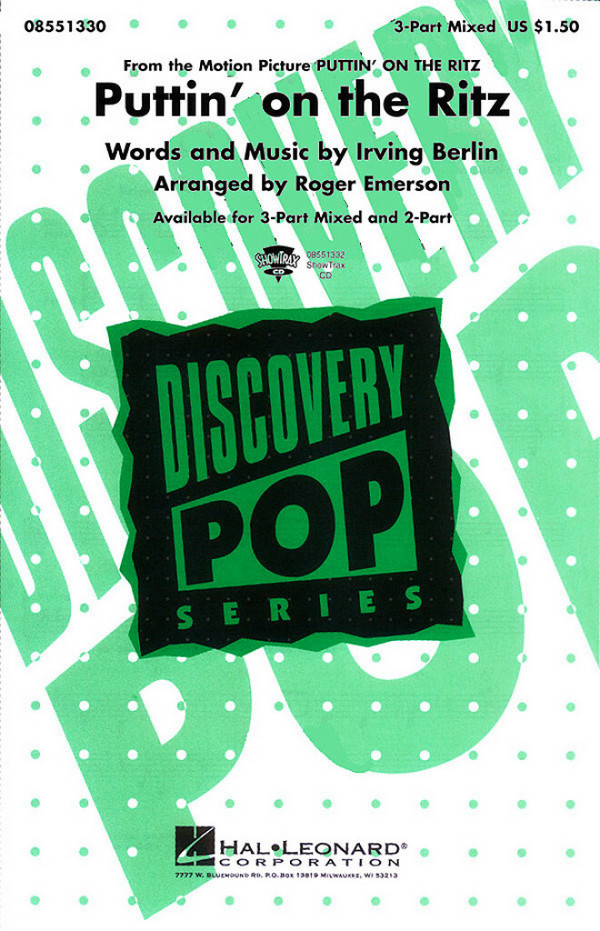 Puttin' on the Ritz for mixed chorus (SAM)