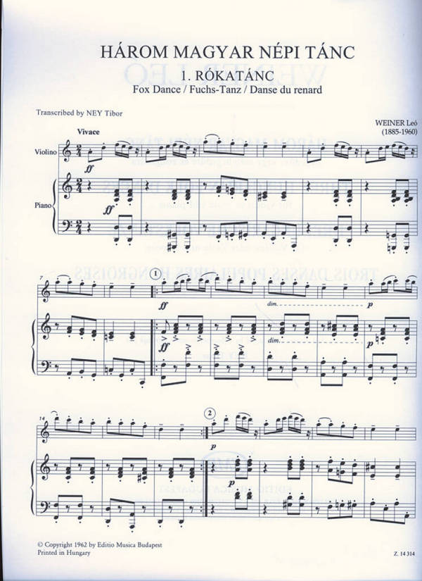 3 Hungarian Folk Dances