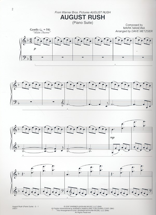 August Rush Piano Suite