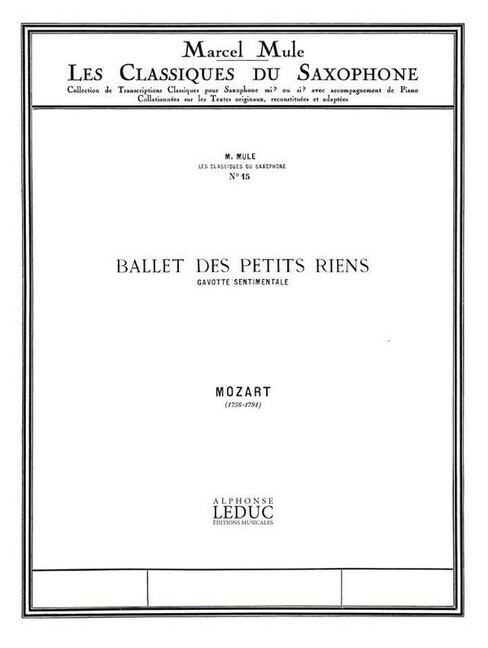 Ballet des petits riens pour