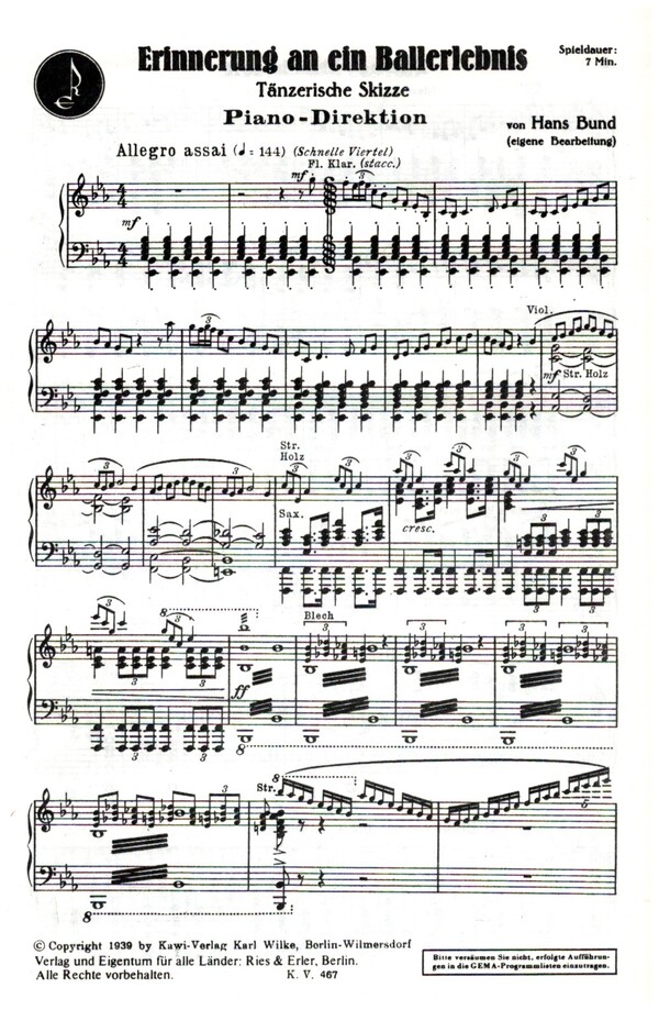 Erinnerung an ein Ballerlebnis