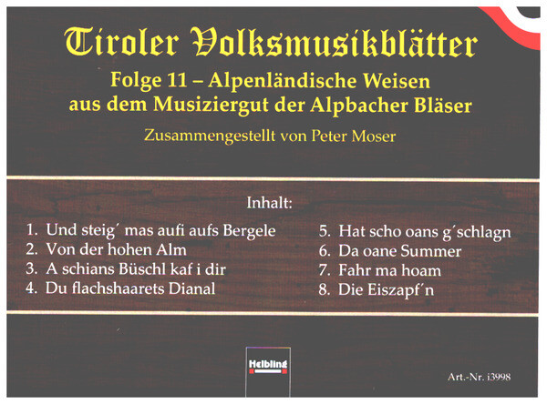 Tiroler Volksmusikblätter Band 11