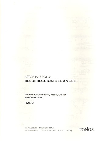 Resurrección del angel für Klavier,