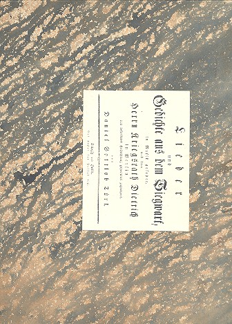 Lieder und Gedichte aus dem Siegwart