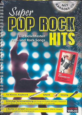 Super Pop Rock Hits (+CD): Songbook für