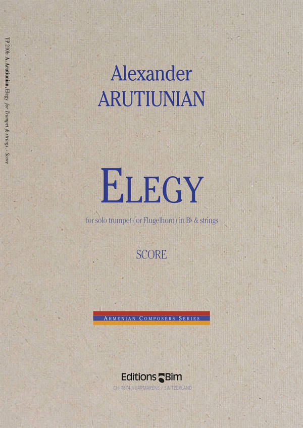 Elegy for trumpet (flugelhorn)