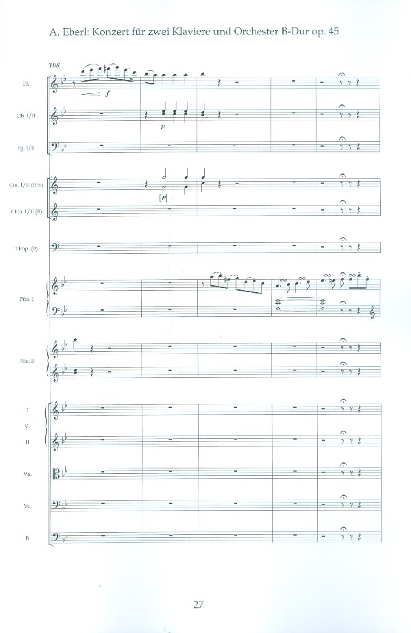 Konzert B-Dur op.45 für 2 Klaviere