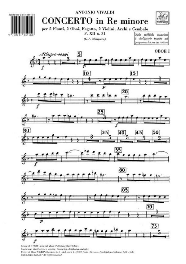 Konzert d-Moll F.XII,31