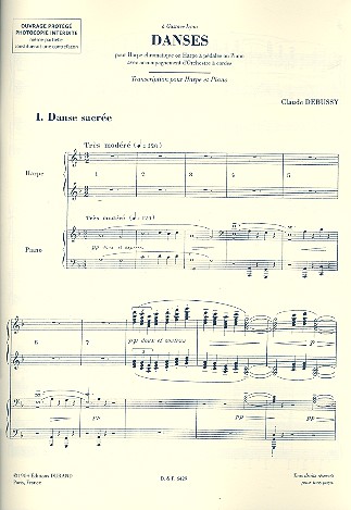 Danses pour harpe et orchestre à cordes