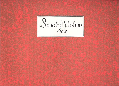 5 sonate a violino solo e basso