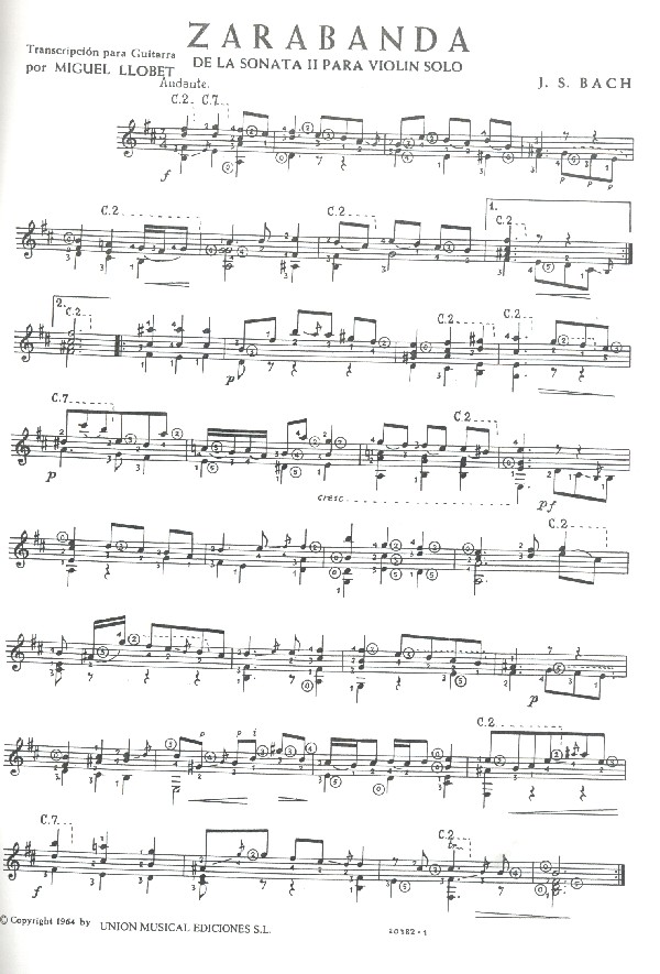 Transcripciones para guitarra